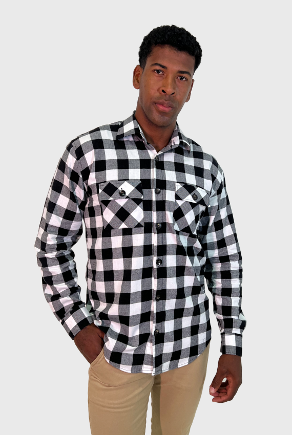 Camisa ML Xadrez Flanela Overshirt