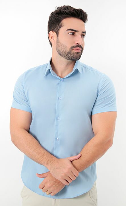 Camisa MC Slim Tech Algodão Egípcio