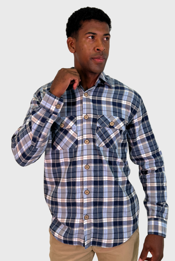 Camisa ML Xadrez Flanela Overshirt