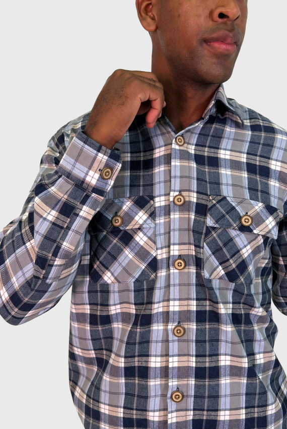 Camisa ML Xadrez Flanela Overshirt