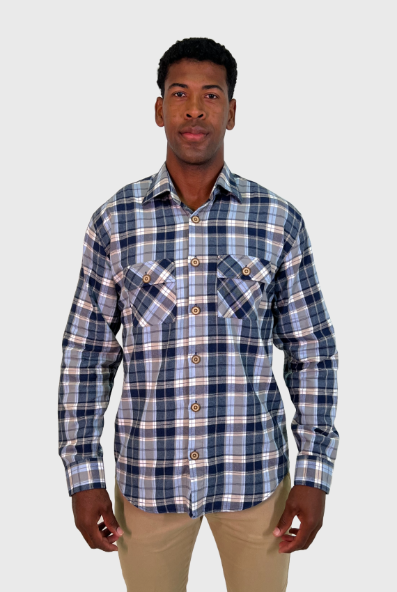 Camisa ML Xadrez Flanela Overshirt