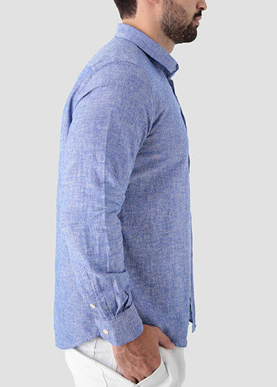 Camisa ML Linho Slim Tech