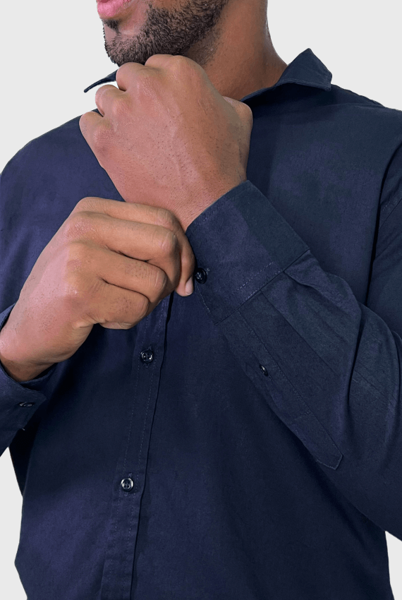 Camisa ML Linho Slim Tech