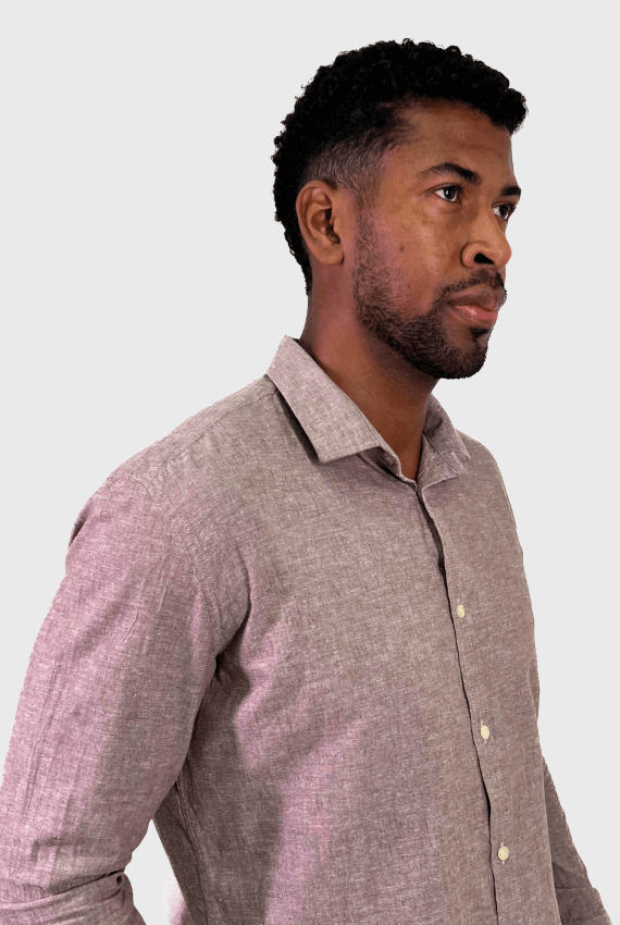 Camisa ML Linho Slim Tech
