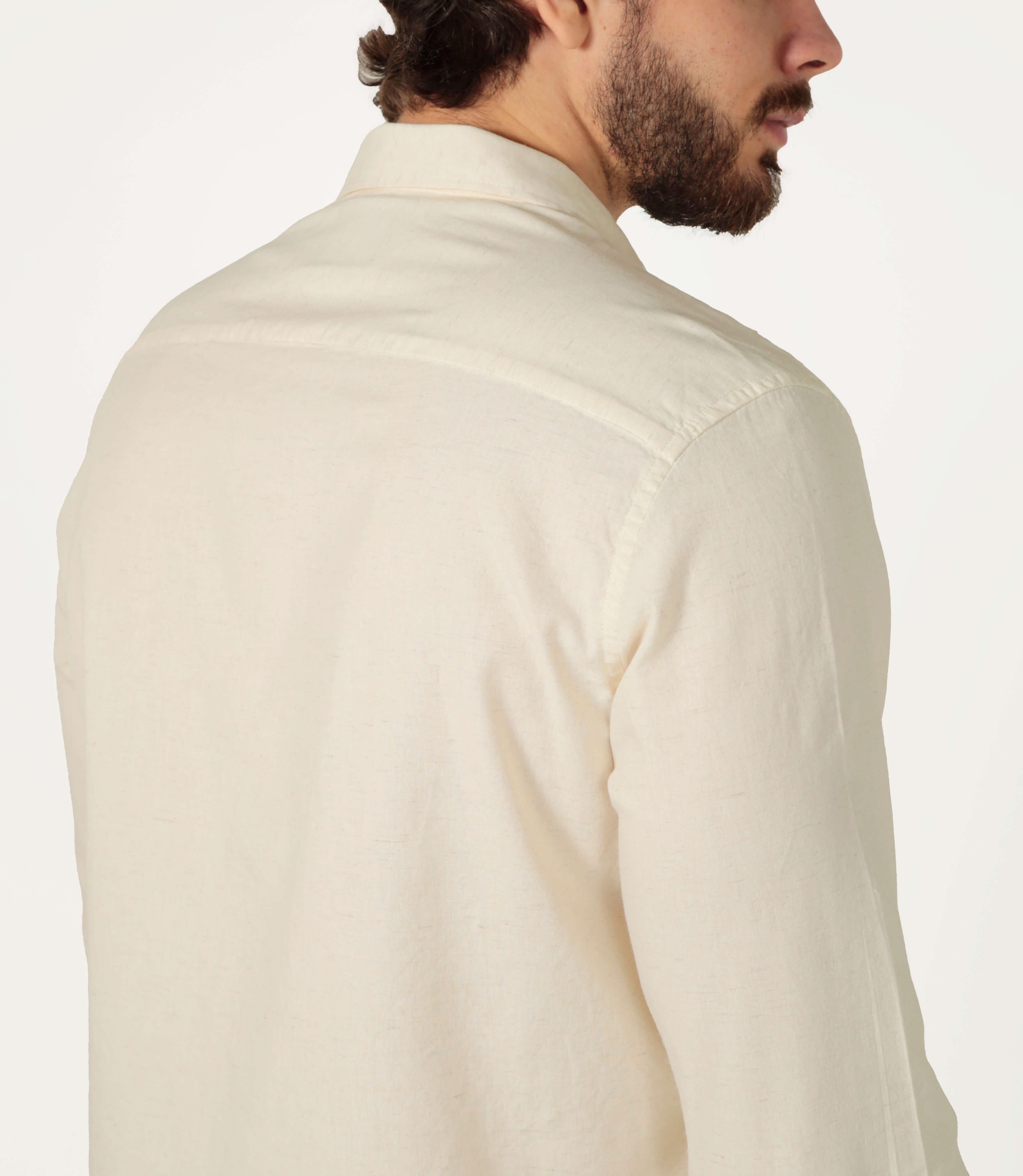 Camisa ML Linho Slim Tech
