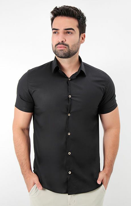 Camisa MC Slim Tech Algodão Egípcio