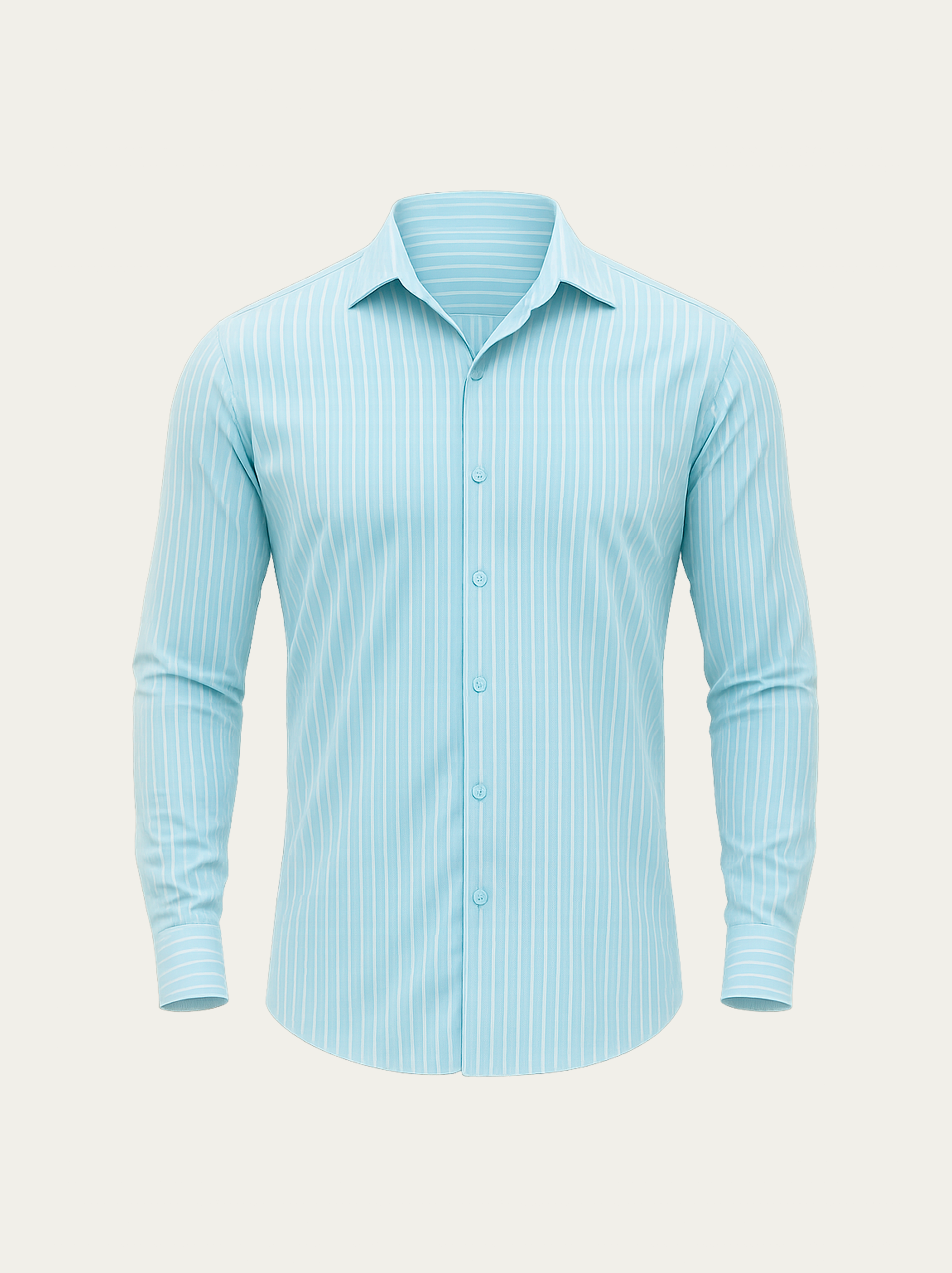 Camisa ML Slim Tech Listras Dupla