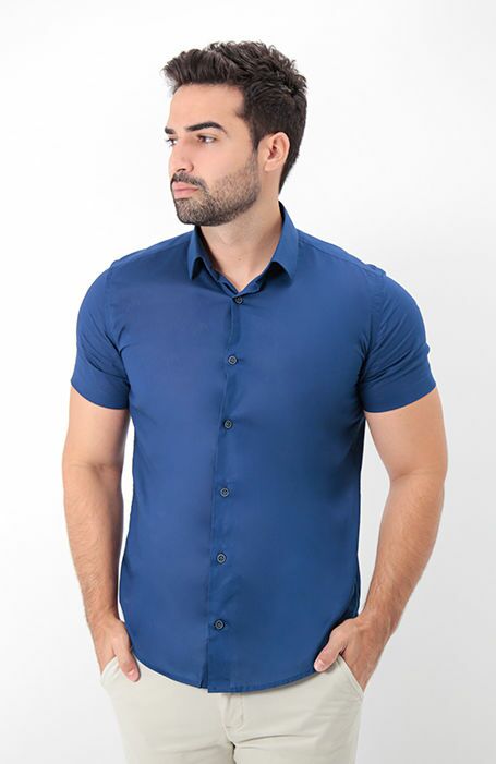 Camisa MC Slim Tech Algodão Egípcio