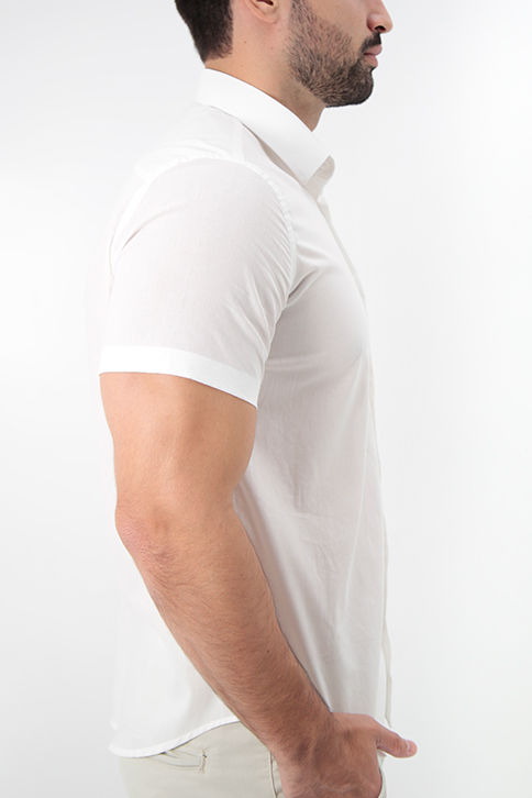Camisa MC Slim Tech Algodão Egípcio